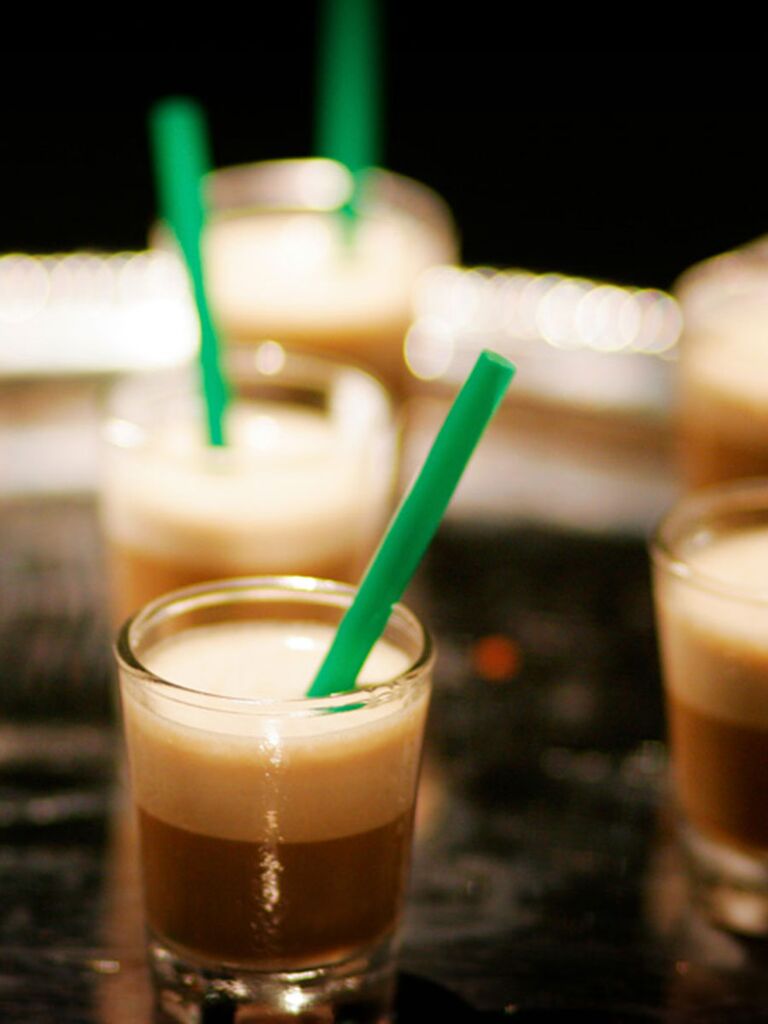  Mini espresso for a wedding reception idea