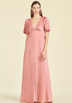 Sachin & Babi Alli Gown - Rouge V-Neck Bridesmaid Dress
