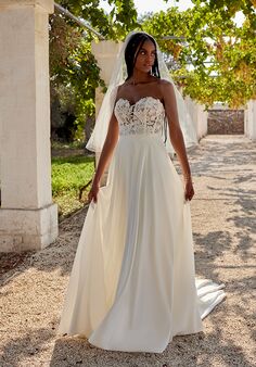 Lillian West 66393 A-Line Wedding Dress