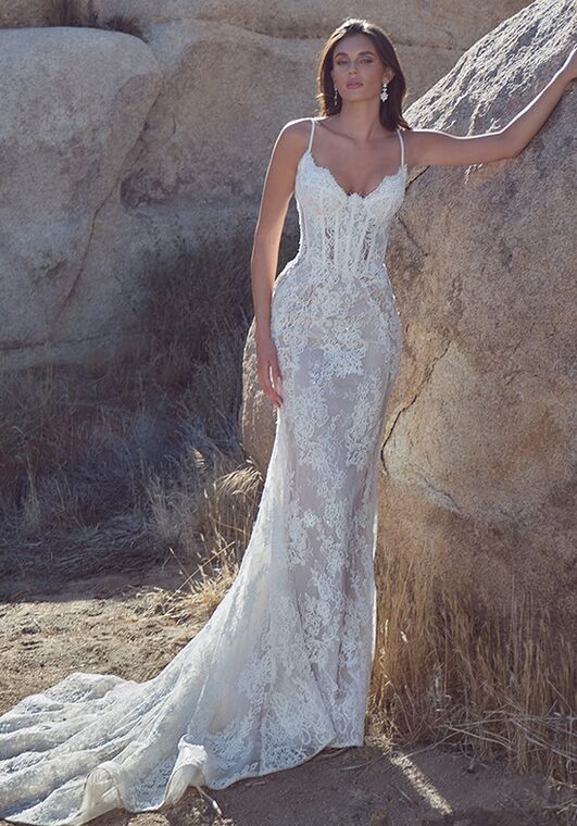 Calla Blanche 126122 Ismerie Sheath Wedding Dress - 6