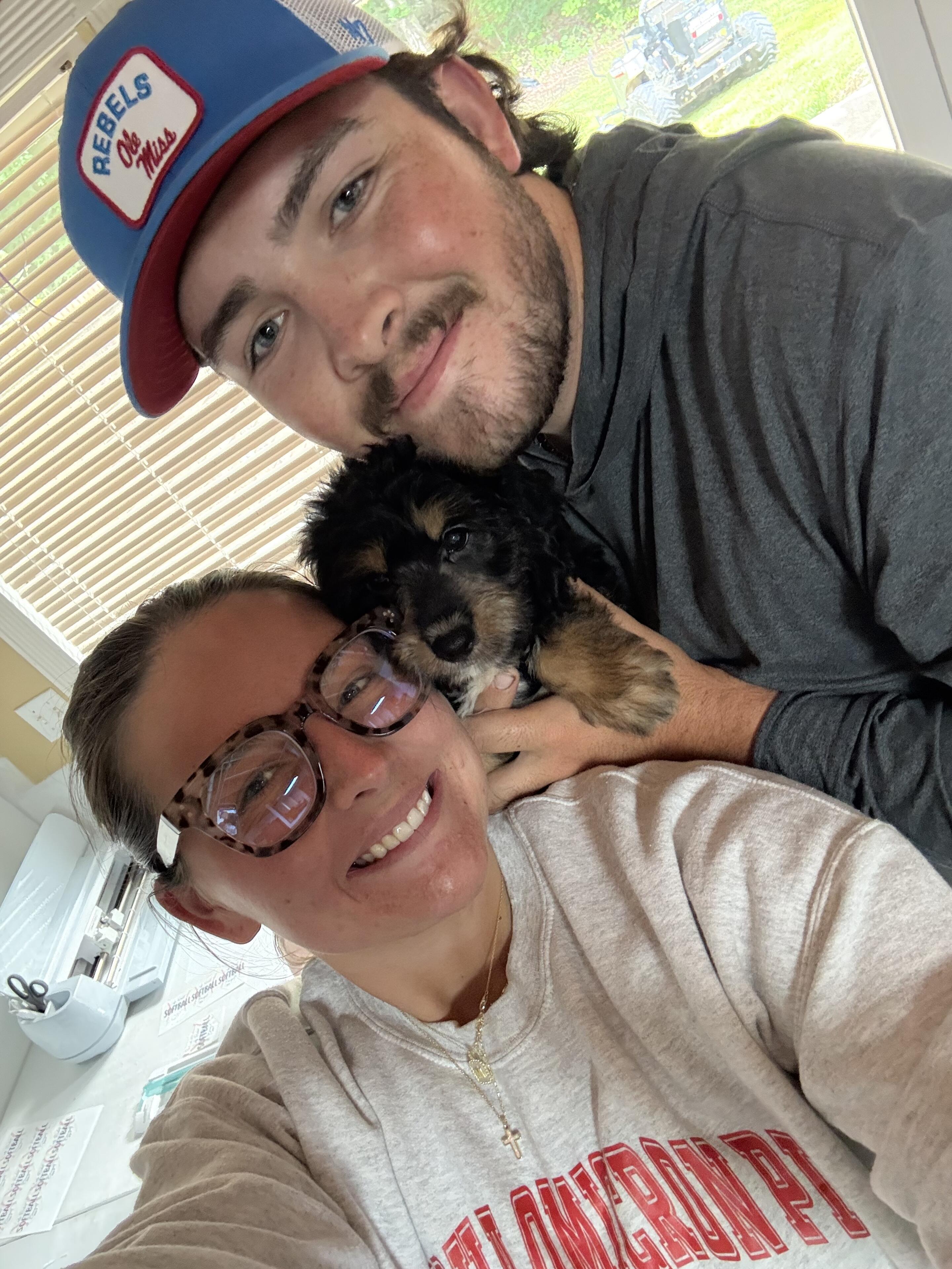 On a whim, they decided to get a puppy and have gotten to love Buster ever since! 