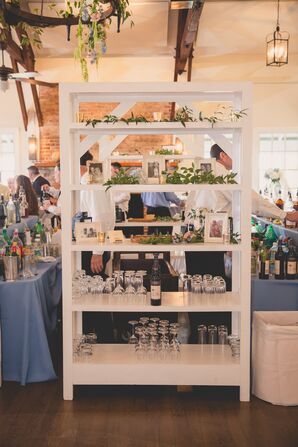 Photo Bookcase Wedding Decor
