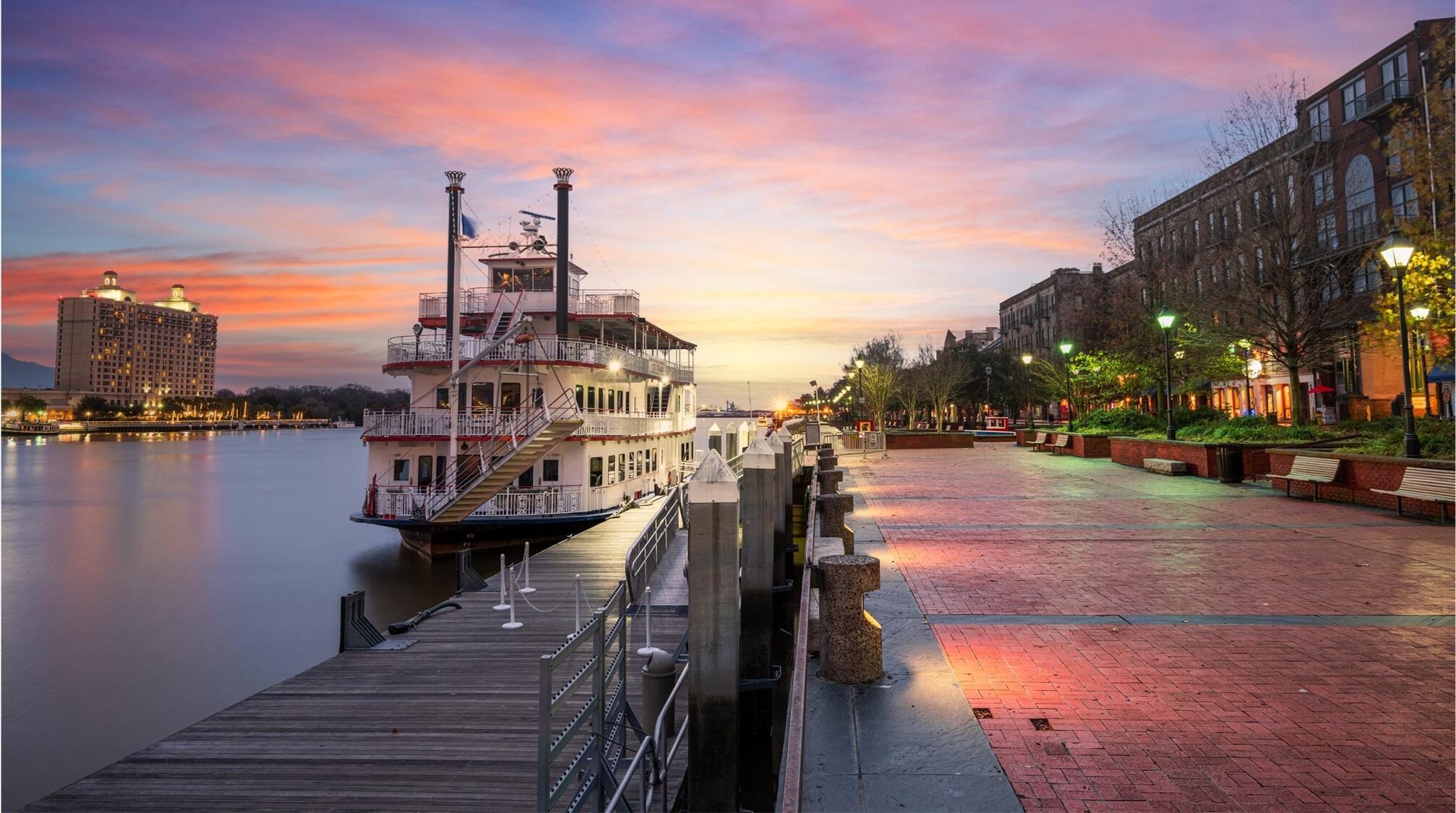 Picture of River Street Savannah Georgia