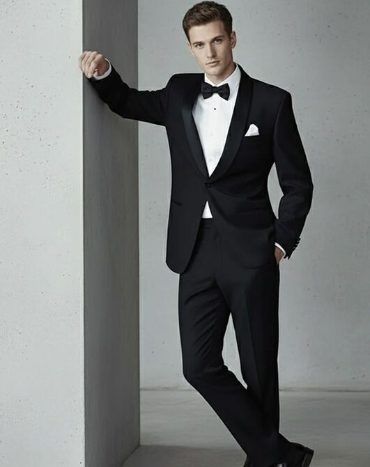 BLACKTIE LONDON Black Wedding Tuxedo Black Tuxedo - 6