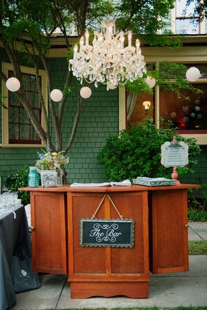 Classic Wooden Wedding Bar