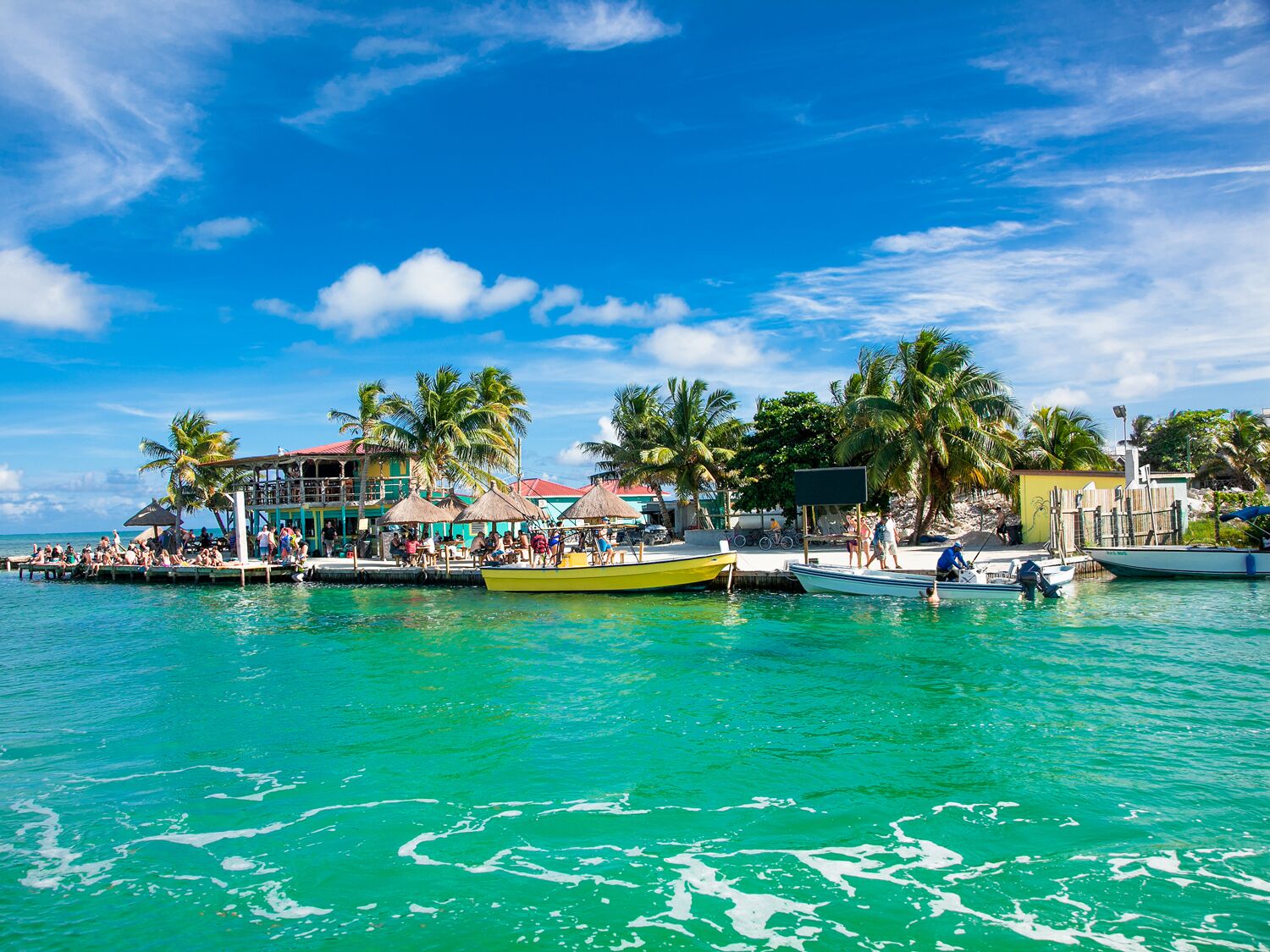 Caye Caulker Island in Belize.