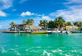 Caye Caulker Island in Belize.