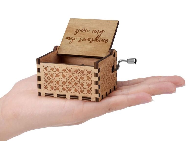 You Are My Sunshine wooden music box just because gift