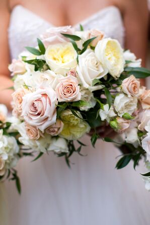 Ivory and Cream Rose Bridal Bouquet