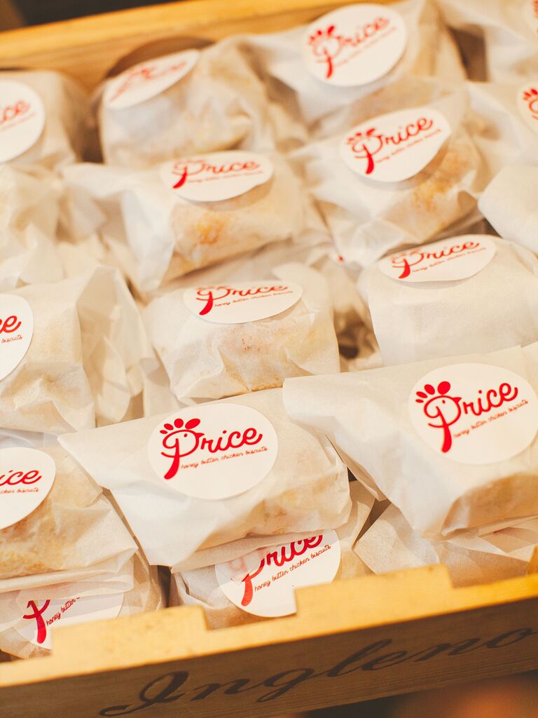 wedding food stations fast food chicken sandwiches