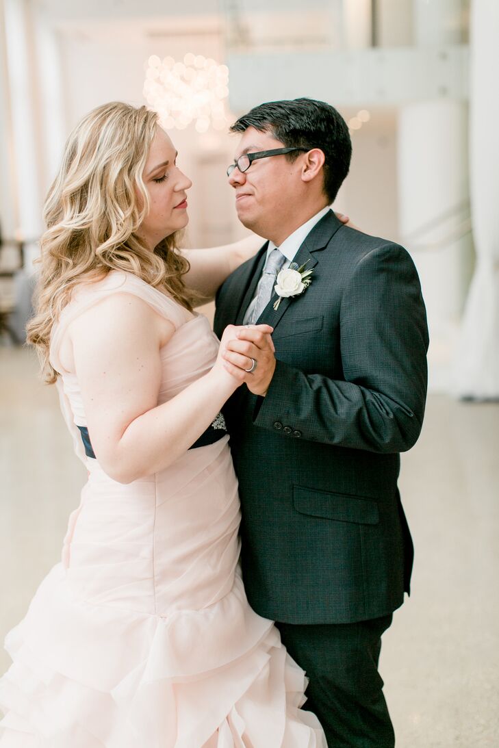Mary and Jav’s first dance was to “3 Rounds and a Sound” by Blind Pilot, a band they have seen in concert many times. “This song resonates because it speaks to finding someone who really knows you, sees your flaws but still accepts you for who you are, and challenges you to become who you can be,” Mary says.
