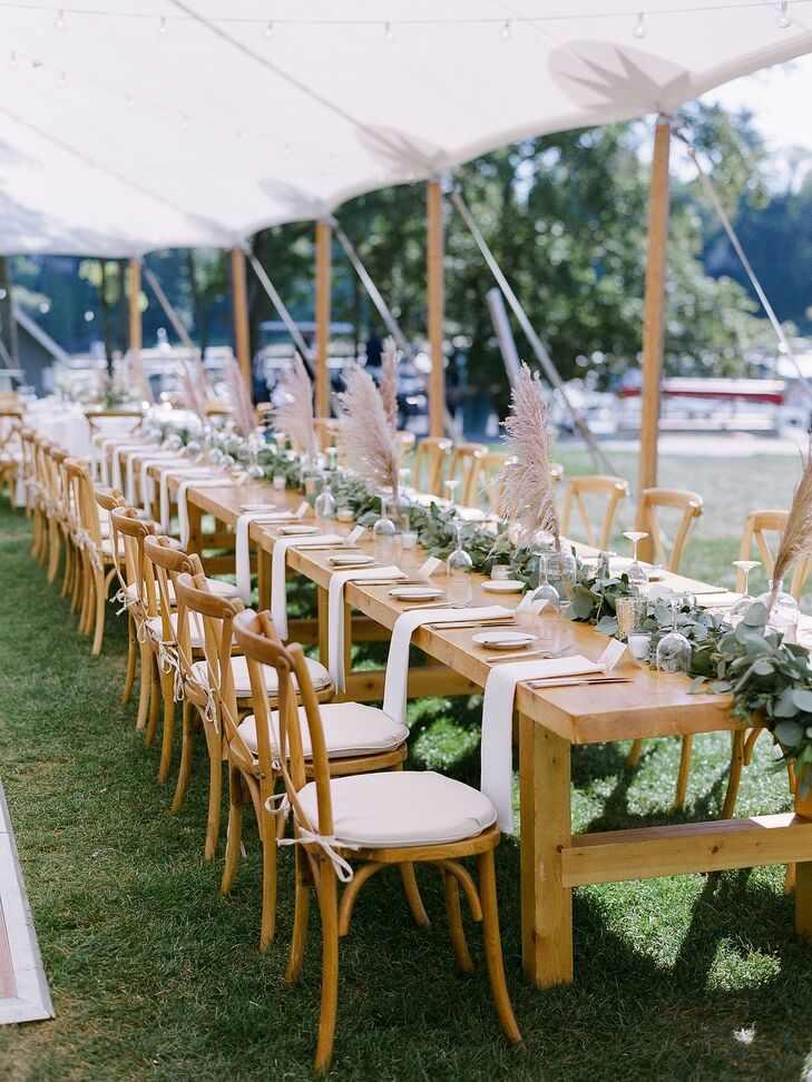 Tented Reception at Basin Harbor Club in Vergennes, Vermont