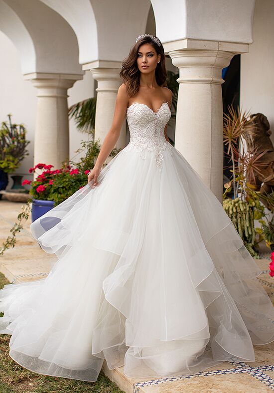 Moonlight Couture H1393 Ball Gown Wedding Dress - 1