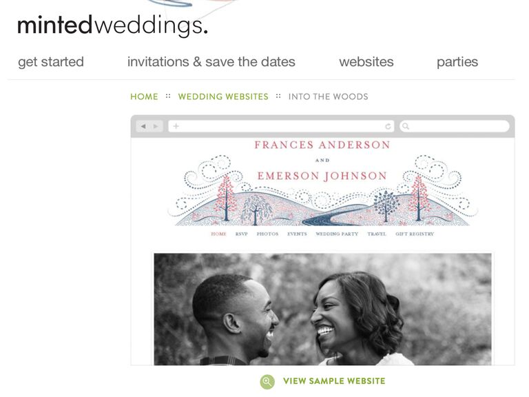 Minted Wedding Website templates 