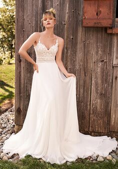 Lillian West 66186 A-Line Wedding Dress
