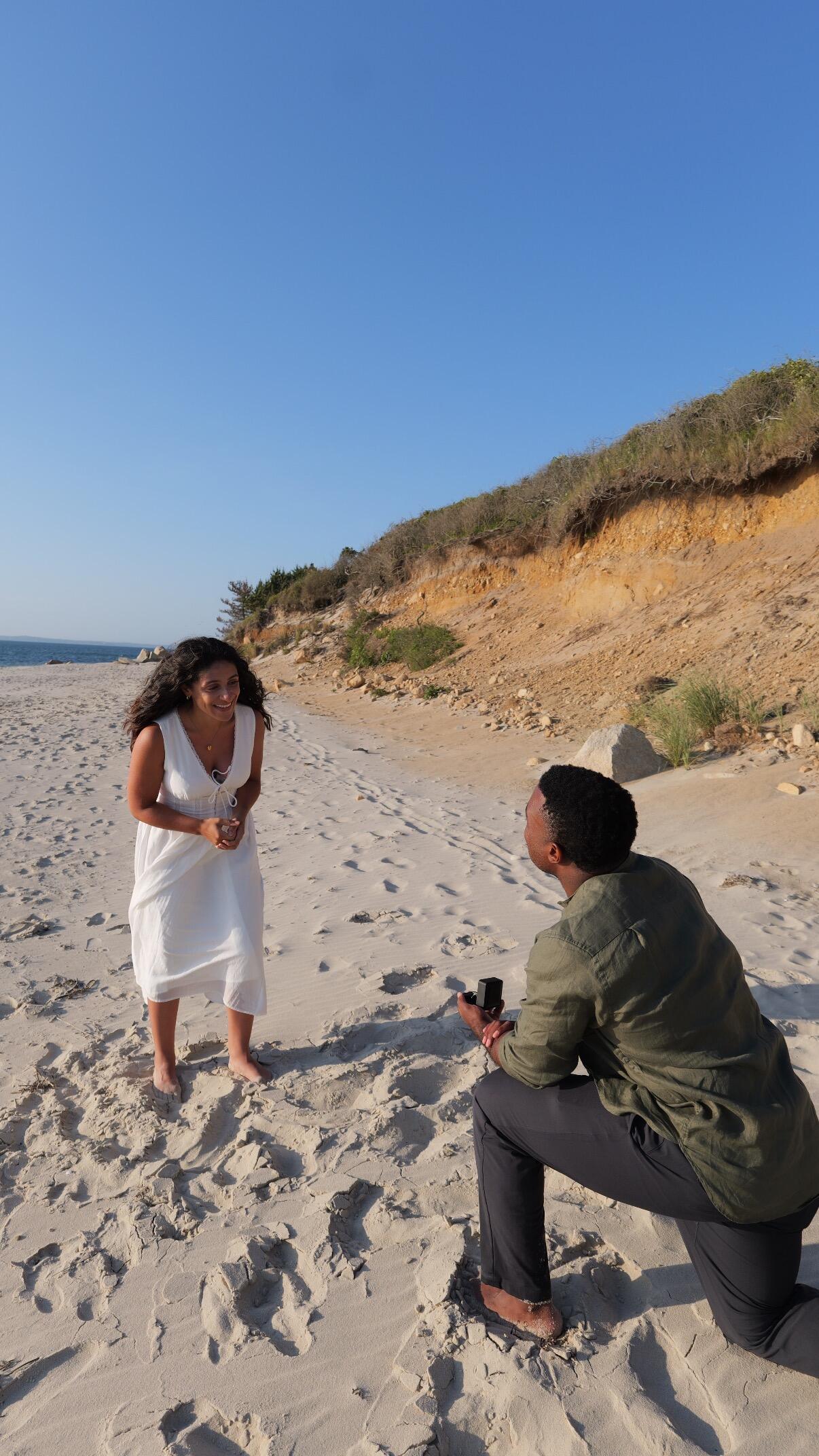 They got engaged in Martha's Vineyard to start this new chapter in their journey as a couple and soon to be newly weds