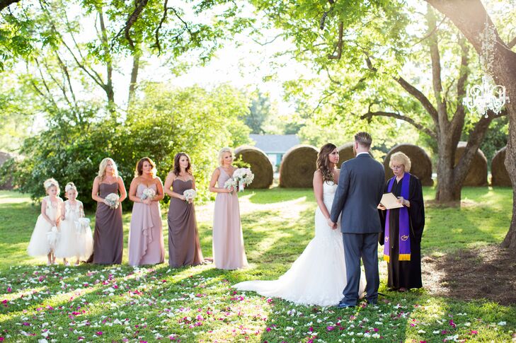 Outdoor Ceremony at The Barn at Belmont in Athens, Georgia