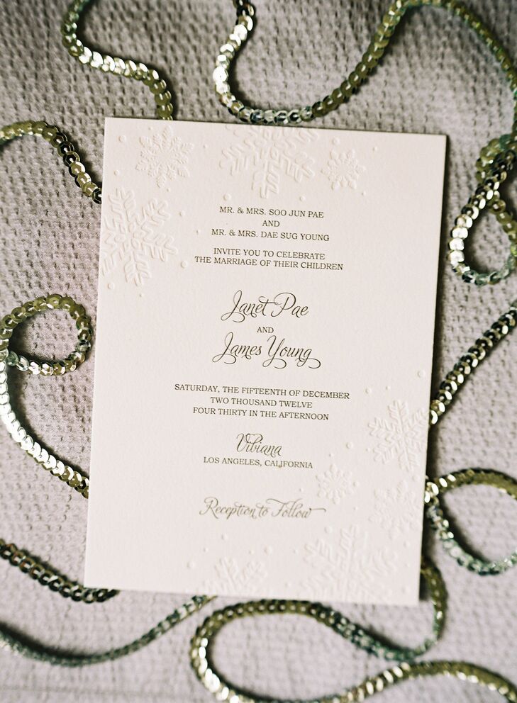 Snowflake Invitations