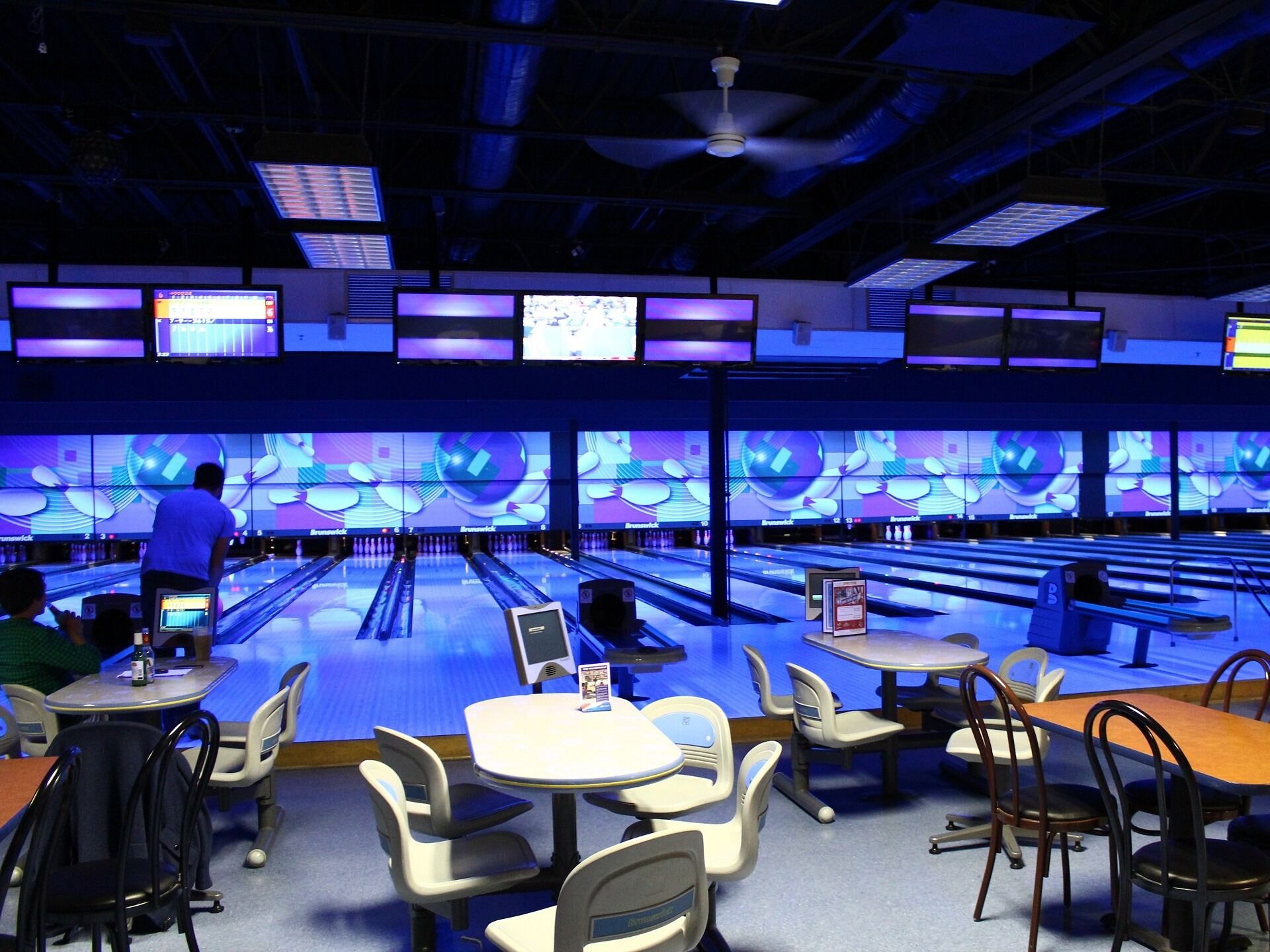Picture of Strikes & Spares Entertainment Center
