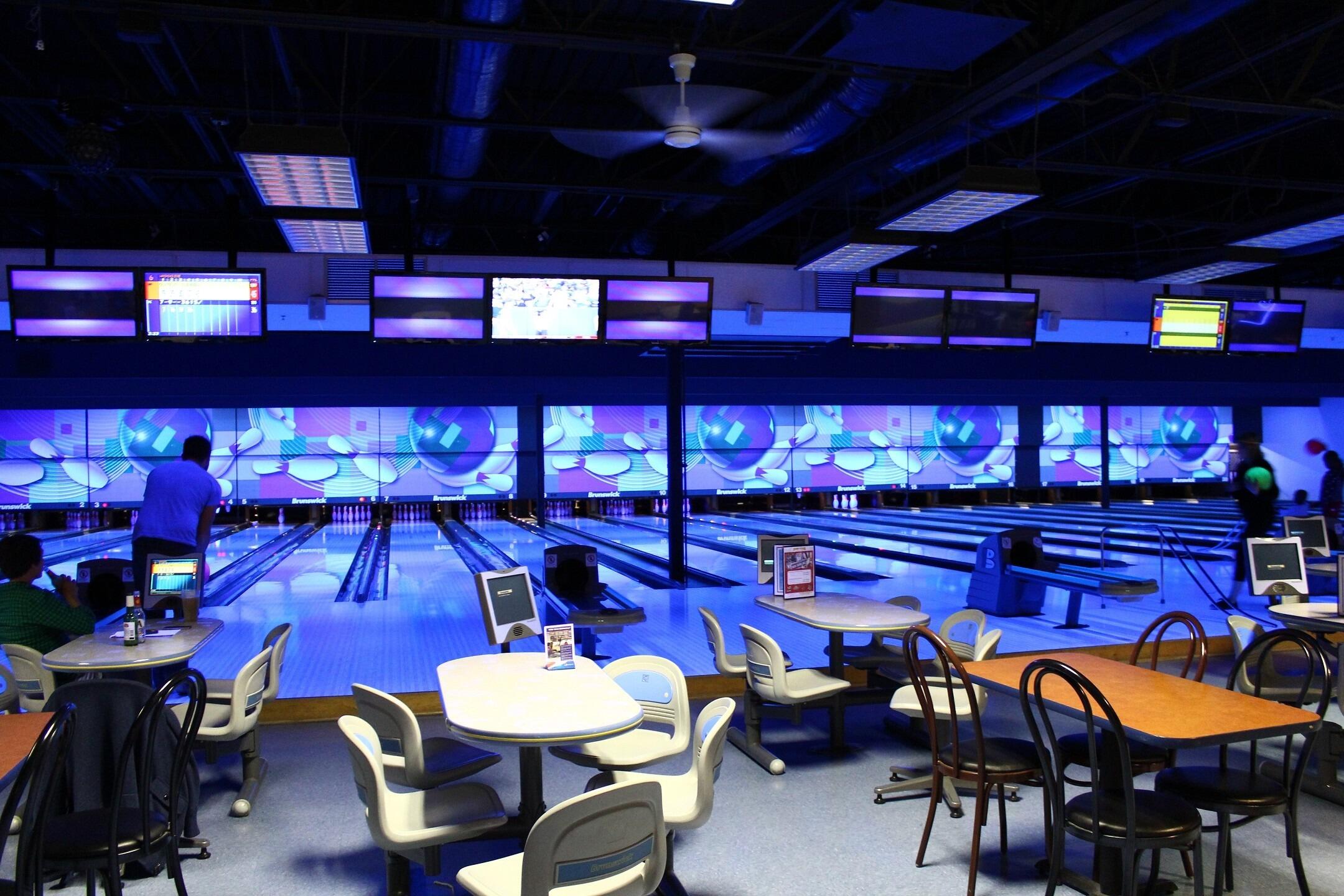 Picture of Strikes & Spares Entertainment Center