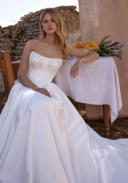 Dance of Puglia by LOVE by Ricca Sposa 25-014(2) Bruna A-Line Wedding Dress - 4