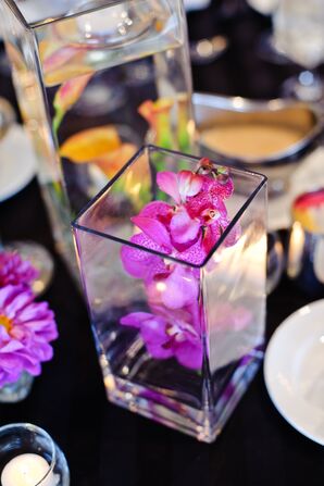 Purple Orchid Centerpiece