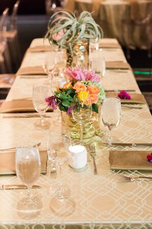 Modern Gold Tablescape
