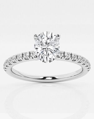 Grown Brilliance Oval Cut Engagement Ring