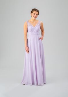 Kennedy Blue Josie V-Neck Bridesmaid Dress