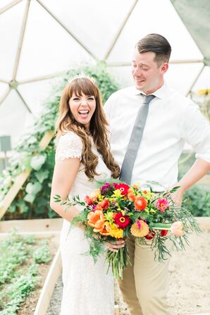 Greenhouse Wedding Photos at Rodale Institute