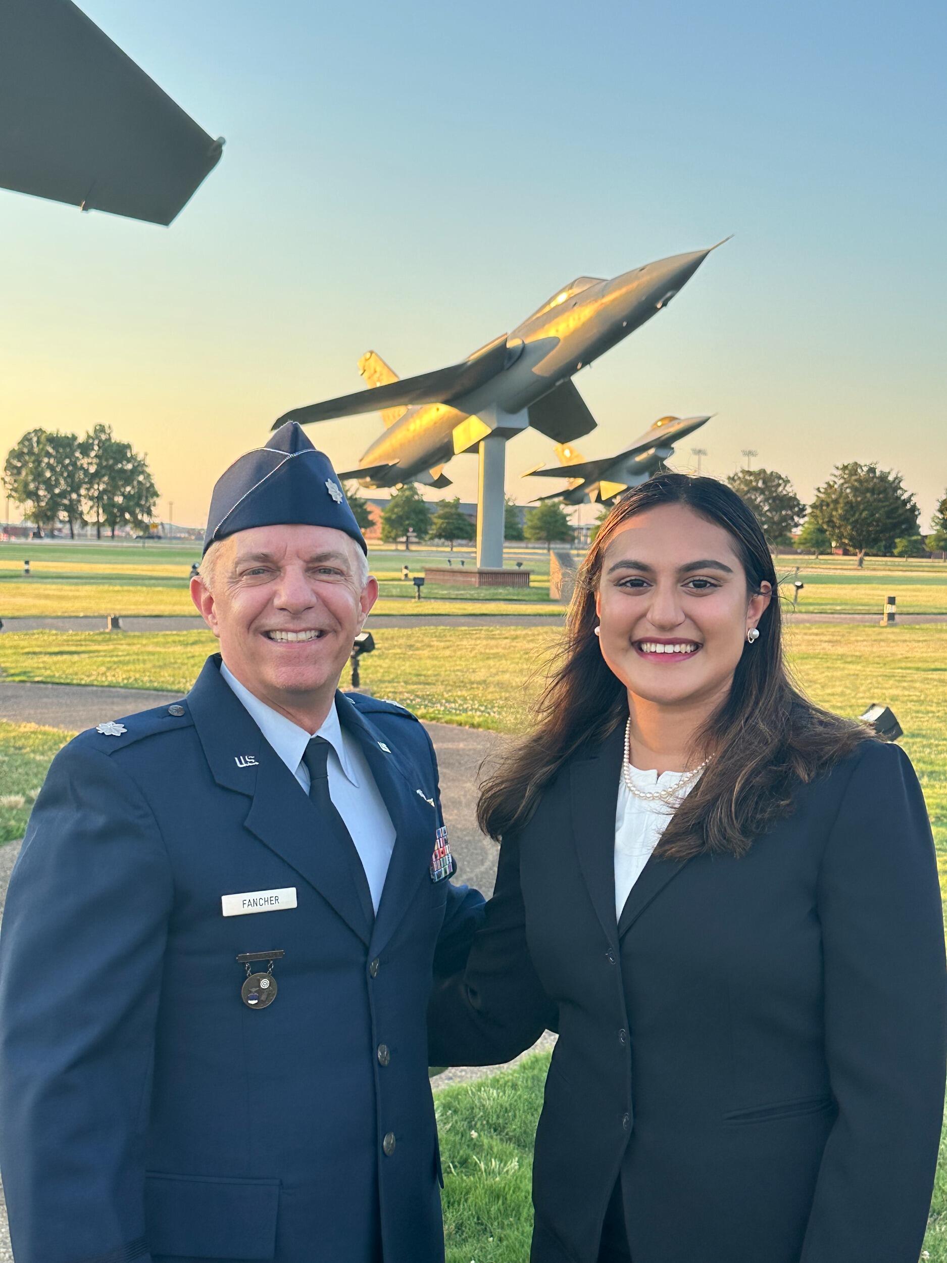 Sanika commissions into the Air Force