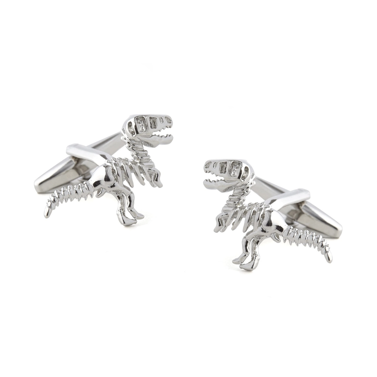 Dinosaur T-Rex cuff links from The Tie Bar for your 25th wedding anniversary