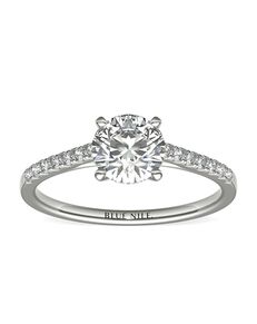 Blue Nile Round Cut Engagement Ring
