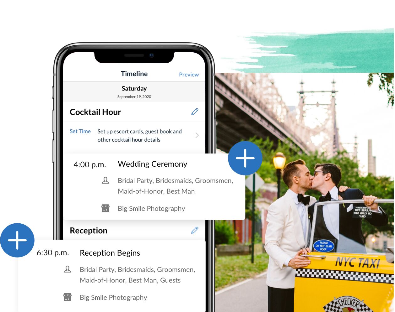 Your Wedding Timeline on The Knot App