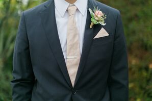 Navy Brooks Brothers Suite with Light Pink Tie