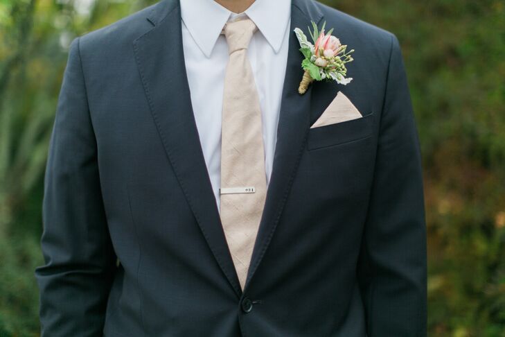Navy Brooks Brothers Suite with Light Pink Tie