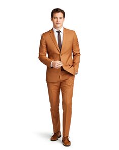 Stitch & Tie Caramel Venice Suit Brown Tuxedo
