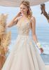 Beloved by Casablanca Bridal BL249 Coral A-Line Wedding Dress - thumbnail - 5
