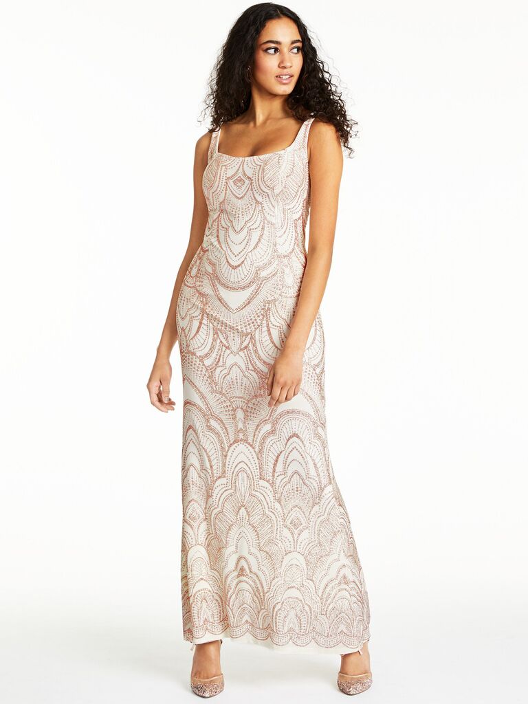 Jump junior's lace-up glitter gown