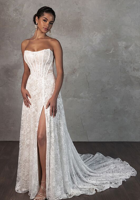 Essense of Australia D4176 A-Line Wedding Dress - 7
