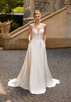 Moonlight Tango T957 A-Line Wedding Dress