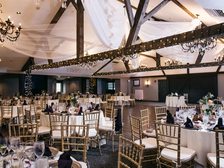 Indoor reception space at Normandy Farm Hotel & Conference Center wedding venue in Philadelphia