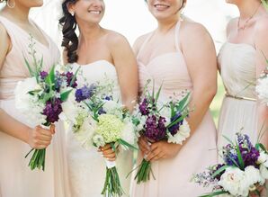 Purple Garden Bridesmaid Bouquets