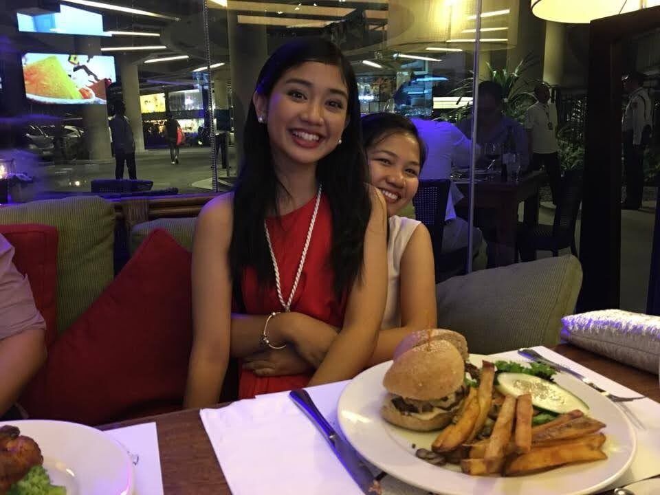 Picture of During graduation dinner
