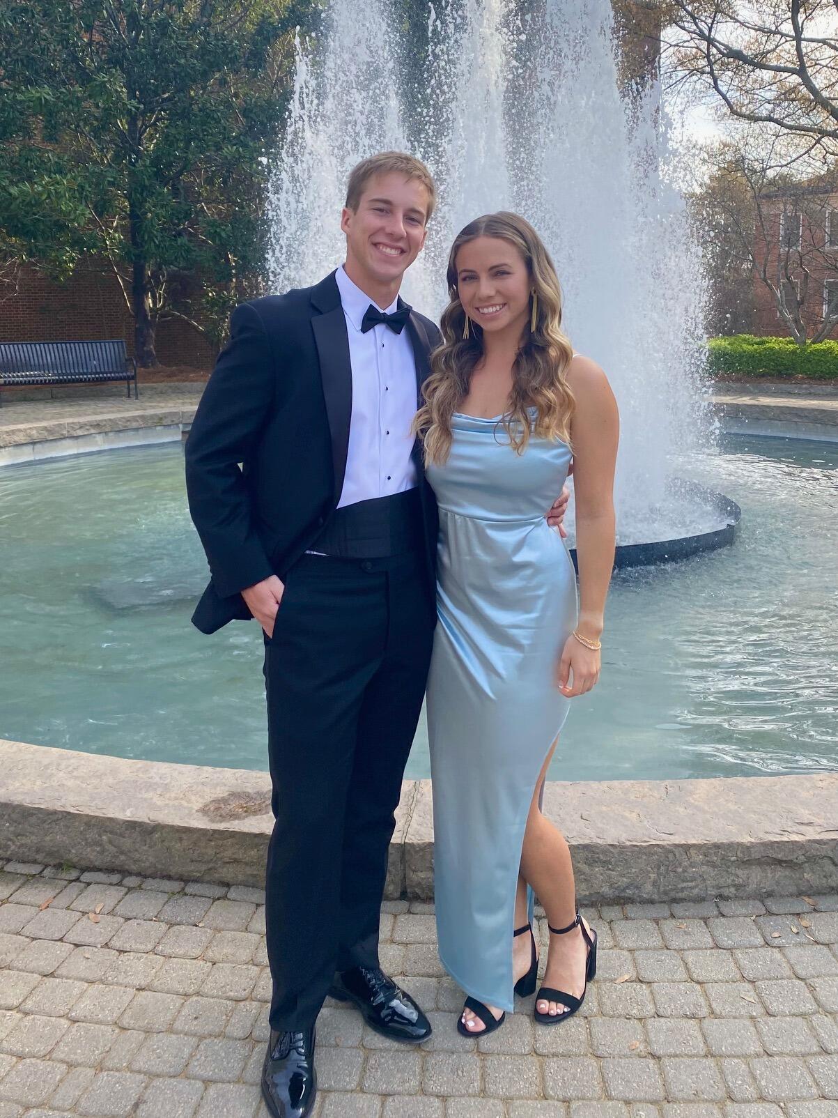 A few months later we got dressed up and went on Sam's sorority formal. It was also one of our few photos we had taken together at this point in dating. (We don't take many)