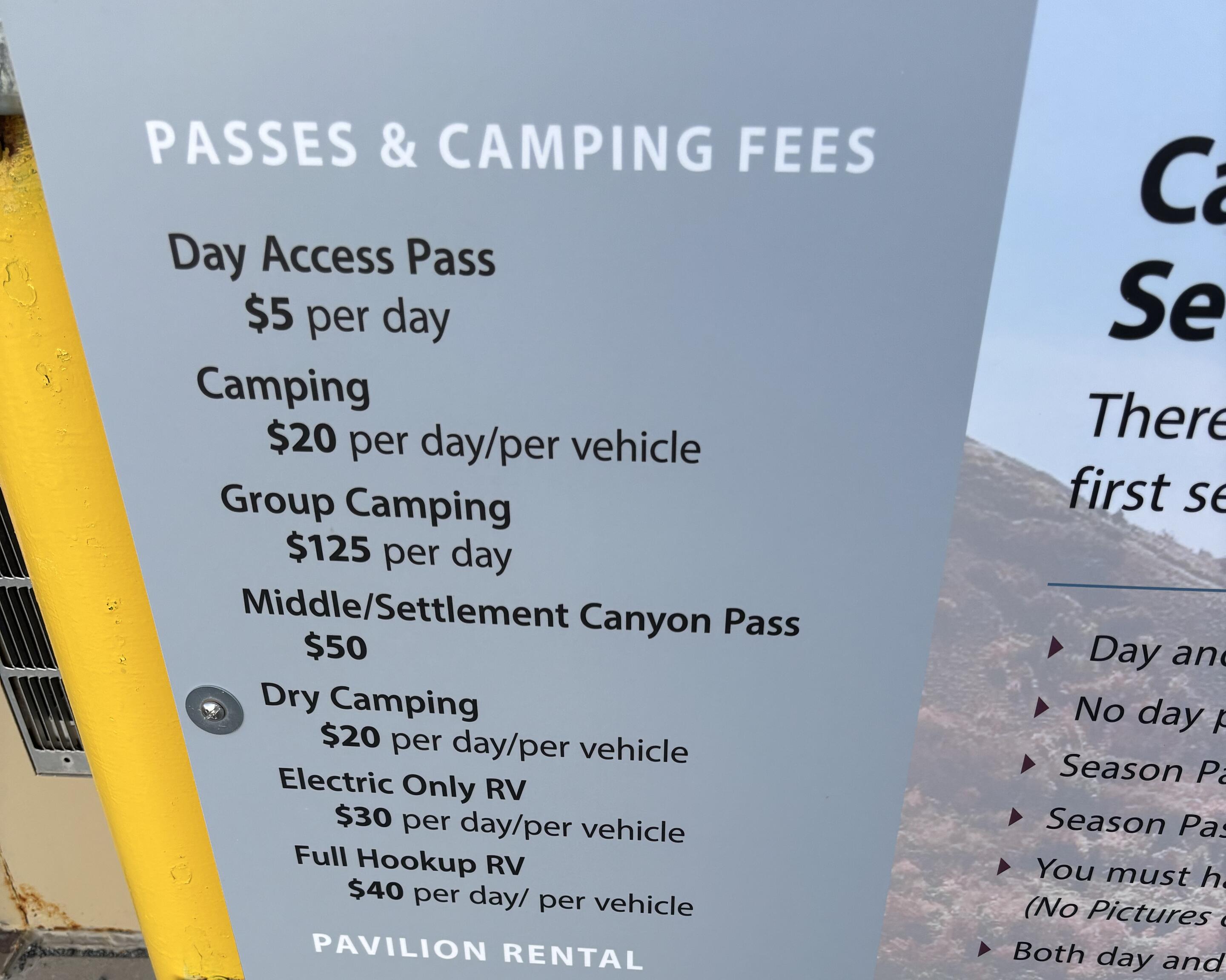 Picture of The campground pricing