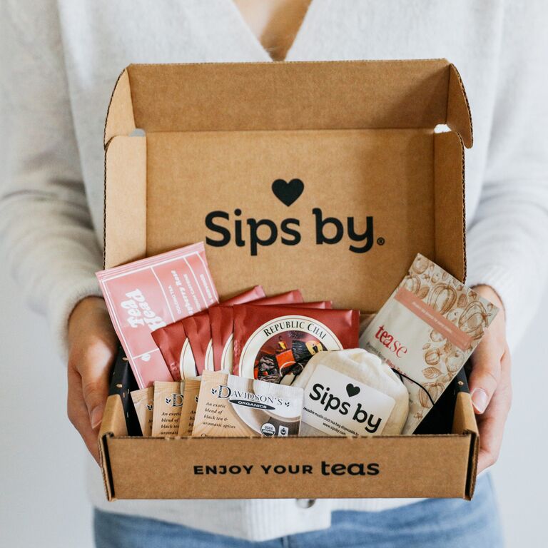 Sips by tea subscription box gift for bridesmaids