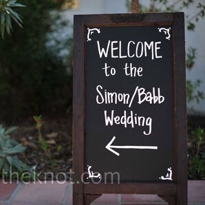 Chalkboard Wedding Sign