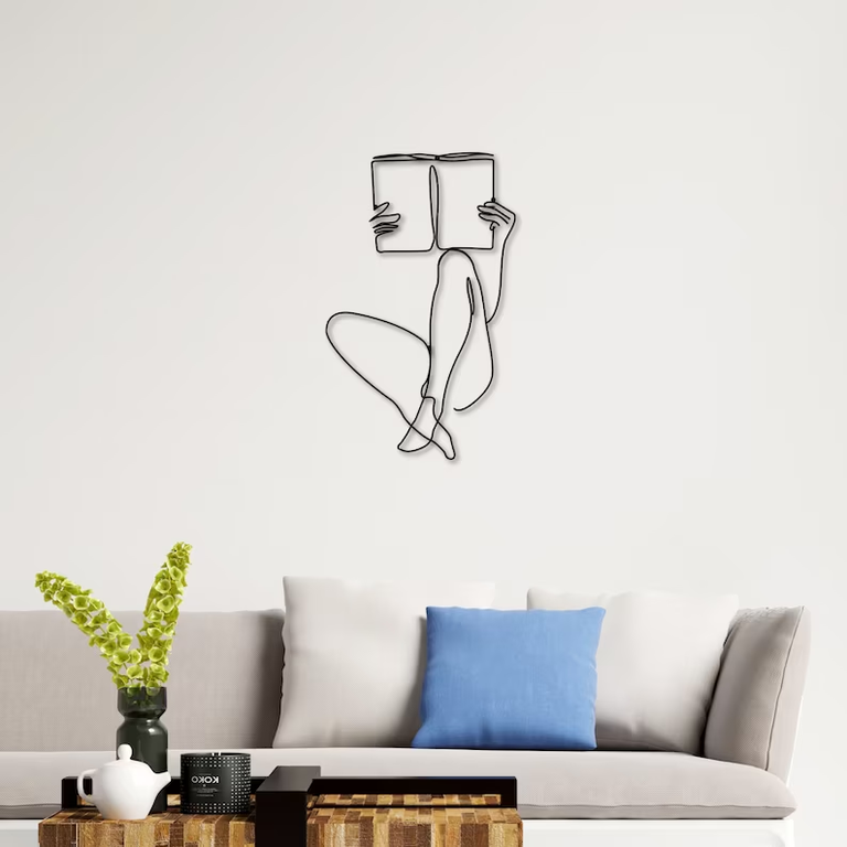 Minimalist wall art from DecovienoWallArt for your 19th wedding anniversary
