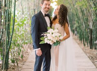 When designing their Miami Beach destination wedding, Minneapolis residents Ashley and Connor took most of their inspiration from the destination itse